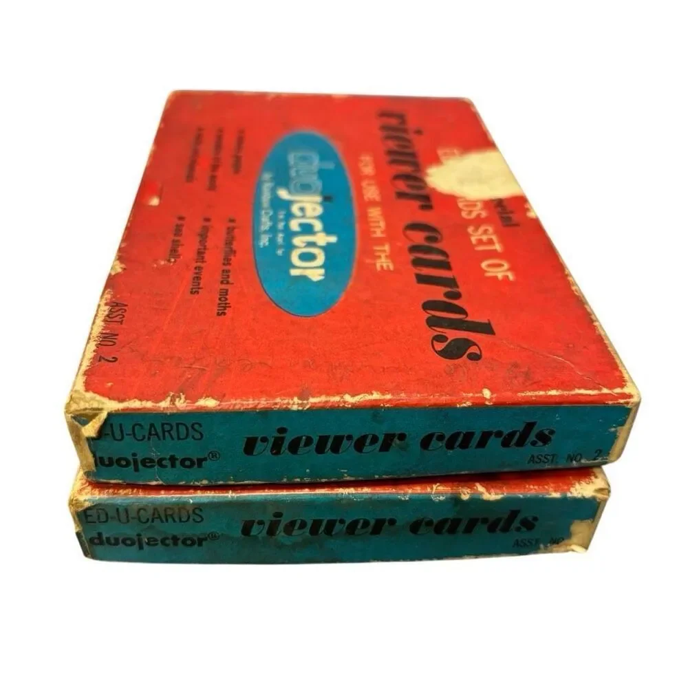 2 Duojector Ed-U-Cards Sets Of Viewer Cards *Read*